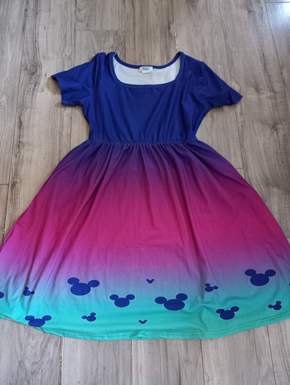 Disney Ombre Ladies Dress L